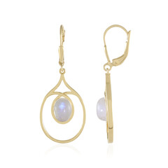 Pendientes en plata con Piedra de luna azul (KM by Juwelo)