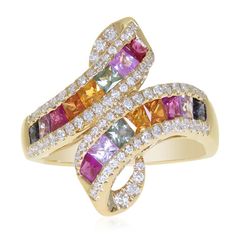 Gouden ring met saffieren (CIRARI)