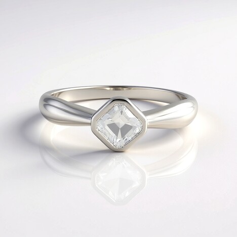Anello in argento con Petalite