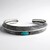Bracciale in argento con Turchese Kingman Mohave Blu (Jones Lee)