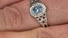 Anillo en plata con Aguamarina Santa María