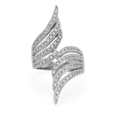 White Sapphire Silver Ring