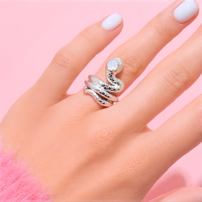 Welo Opal Silver Ring