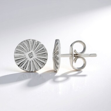 Pendientes en plata con Diamante I2 (I)