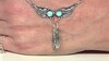 Collar en plata con Turquesa azul del Mohave Kingman (Jones Lee)