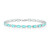 Bracciale in argento con Quarzo color paraiba