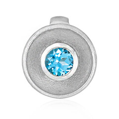 Schweizblauer Topas-Silberanhänger