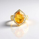Anello in argento con Citrino (Gems en Vogue)