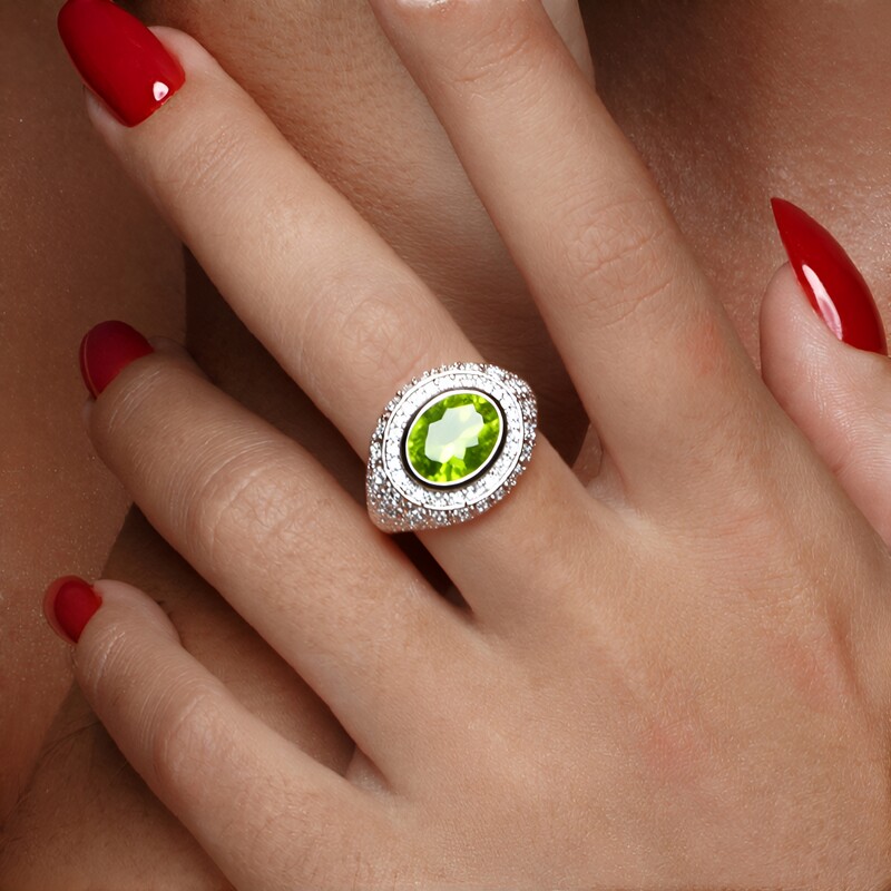 Peridot-Silberring (de Melo Essence)