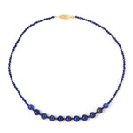 Lapislazuli-Silberhalskette (Adela Silber)