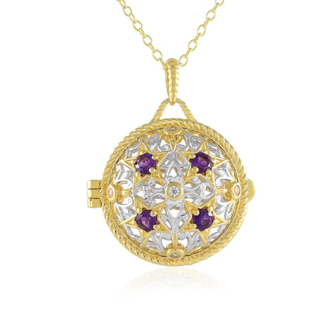 Collana in argento con Ametista (Gems en Vogue)