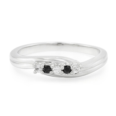 Weißer Saphir-Silberring