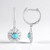 Boucles d'oreilles en argent et Turquoise Sleeping Beauty (Faszination Türkis)