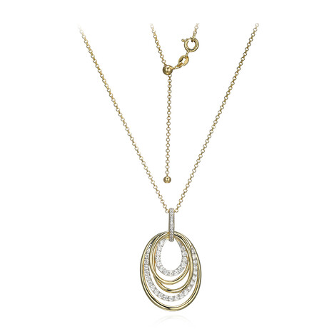 Zirkon-Silberhalskette (Adela Silber)