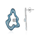 Blauer Mondstein-Silberohrringe (Adela Silber)