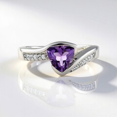 Anello in argento con Ametista Uruguay