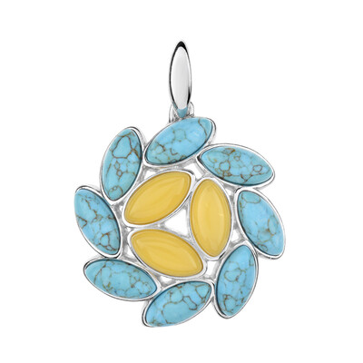 Pendentif en argent et Turquoise (dagen)