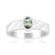 Bague en argent et Tanzanite verte