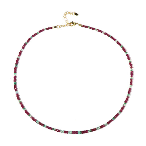 Edelstein-Silberhalskette