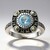 Anello in argento con Topazio Blu Cielo (Annette classic)