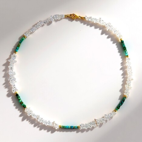 Collana in argento con Quarzo Bianco