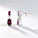 Orecchini in argento con Rodolite di Naktamunda