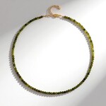 Collana in argento con Vesuvianite