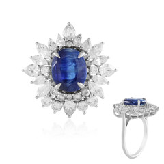 Anillo en plata con Cianita de Nepal