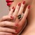 Anillo en plata con Calcedonia de Venus
