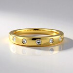 Anello in argento con Diamante I1 (H)