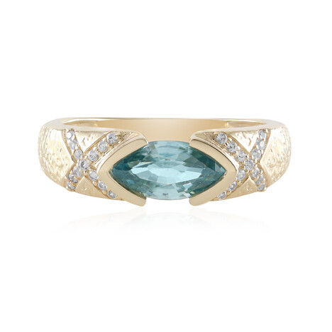 Gouden ring met een Ratanakiri zirkoon (de Melo)