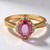 Anello in oro con Zaffiro Rosa (Annette)