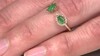 Gouden ring met een AAA Zambia smaragd