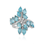 Anello in argento con Apatite Blu