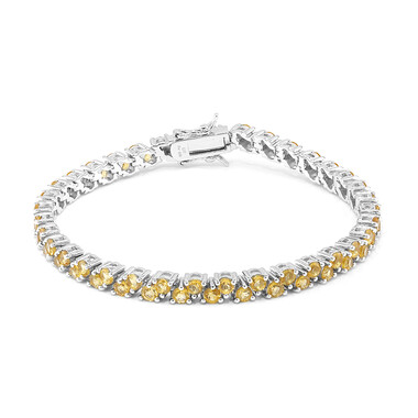 Citrin-Silberarmband