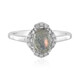 Anello in argento con Labradorite rosa Maniry