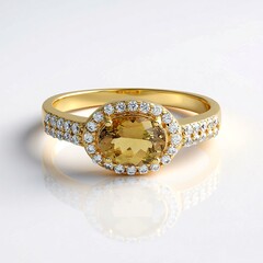 Anello in argento con Tanzanite Gialla (non riscaldata)