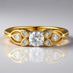 Anello in oro con Diamante SI1 (G)