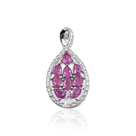 Colgante en plata con Rubí de Mozambique