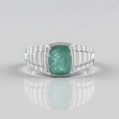 Anello in argento con Grandidierite