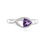Anillo en plata con Amatista de Marruecos