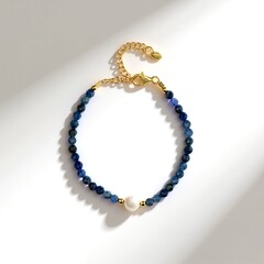 Bracciale in argento con Perla d'Acqua Dolce Bianca
