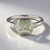 Anello in argento con Ametista Verde