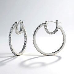 Orecchini in argento con Topazio Bianco (Adela Silber)