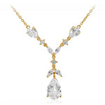 White Topaz Silver Necklace
