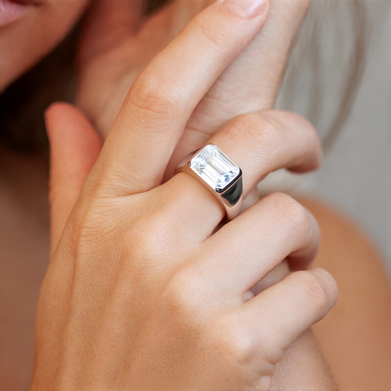 Anello in argento con Kunzite Bianca (Pallanova)