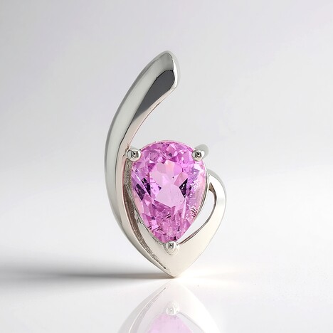 Ciondolo in argento con Kunzite (Pallanova)