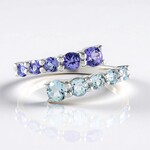 Anello in argento con Tanzanite