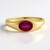 Anello in argento con Zaffiro Rosa del Madagascar