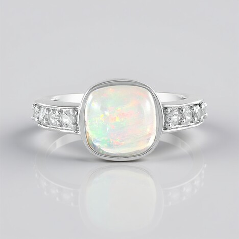 Anello in argento con Opale di Welo